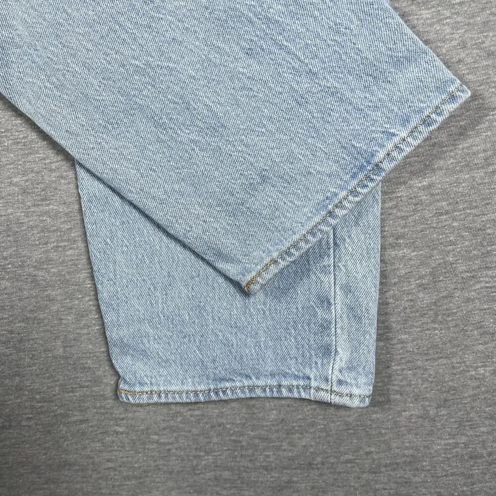 Levi's 501 Jeans Mens 28x30 (27x28) Blue Light Wash Straight Classic